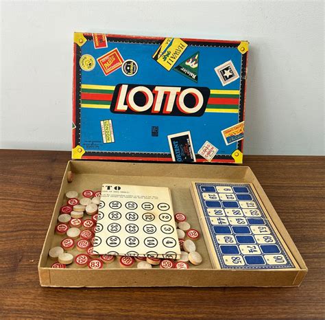 vintage lotto game|Milton Bradley 1932 Year Vintage Manufacture Board.